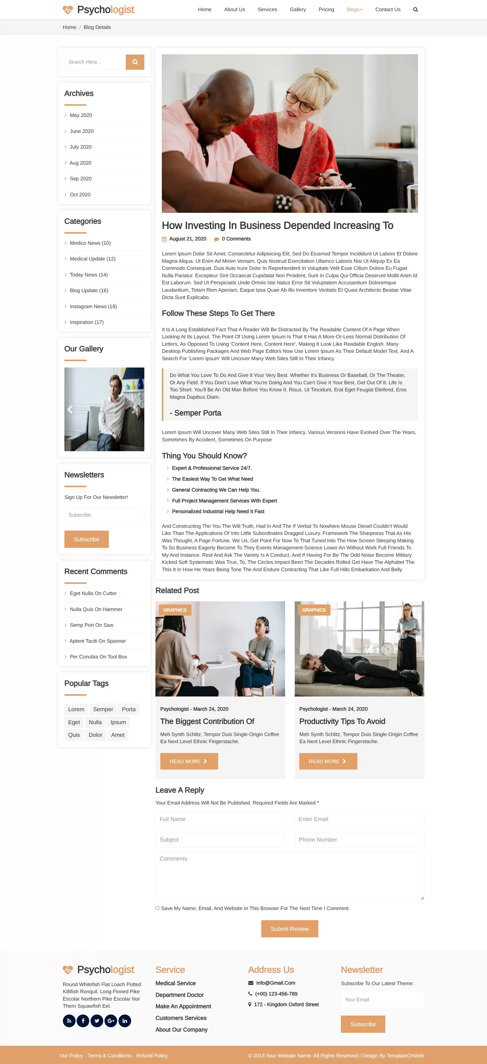 Mental health tips, self-care guides, and psychology insights blog details resposive page