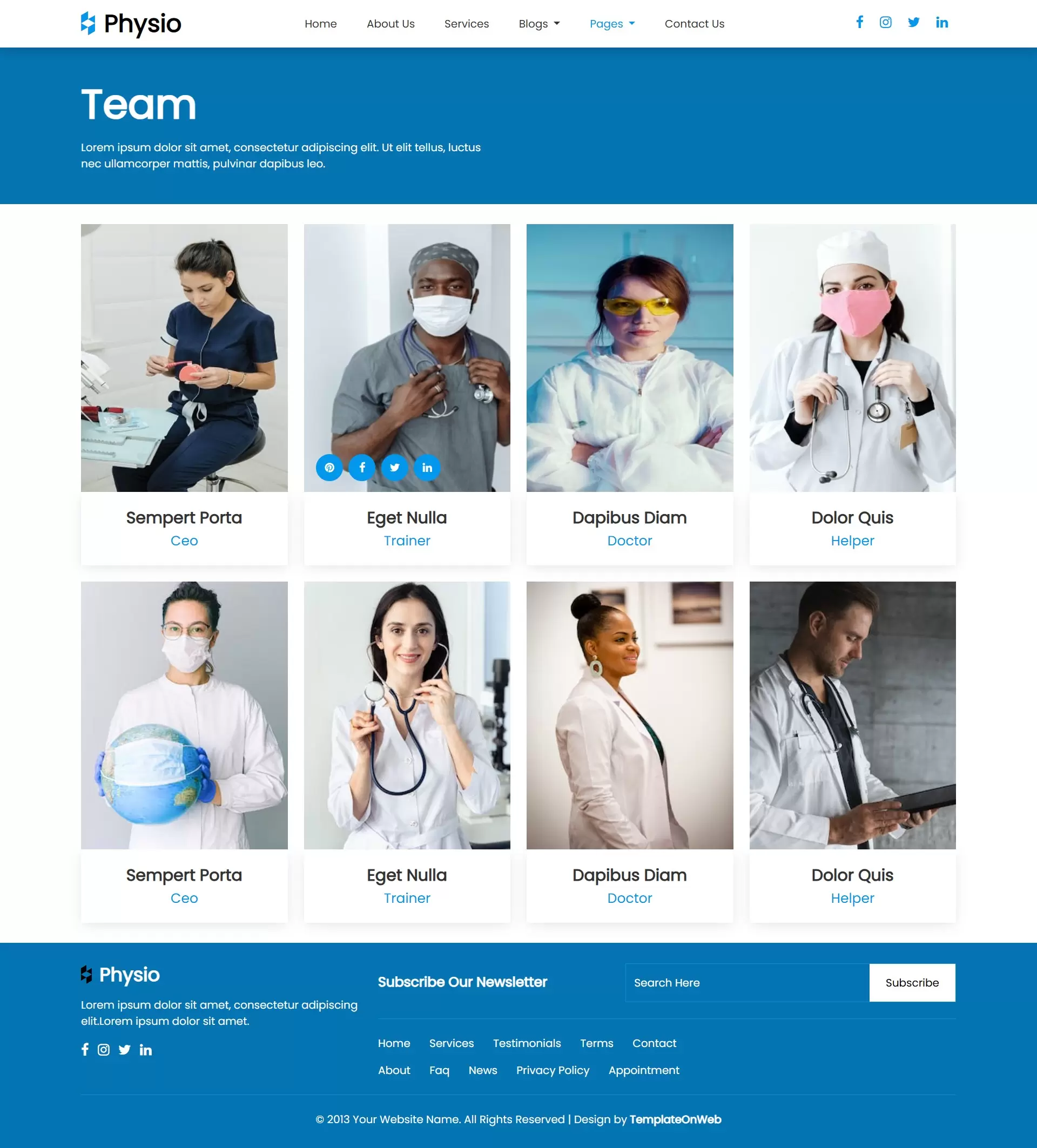 Highlight home-based physiotherapists, rehabilitation specialists, and support staff