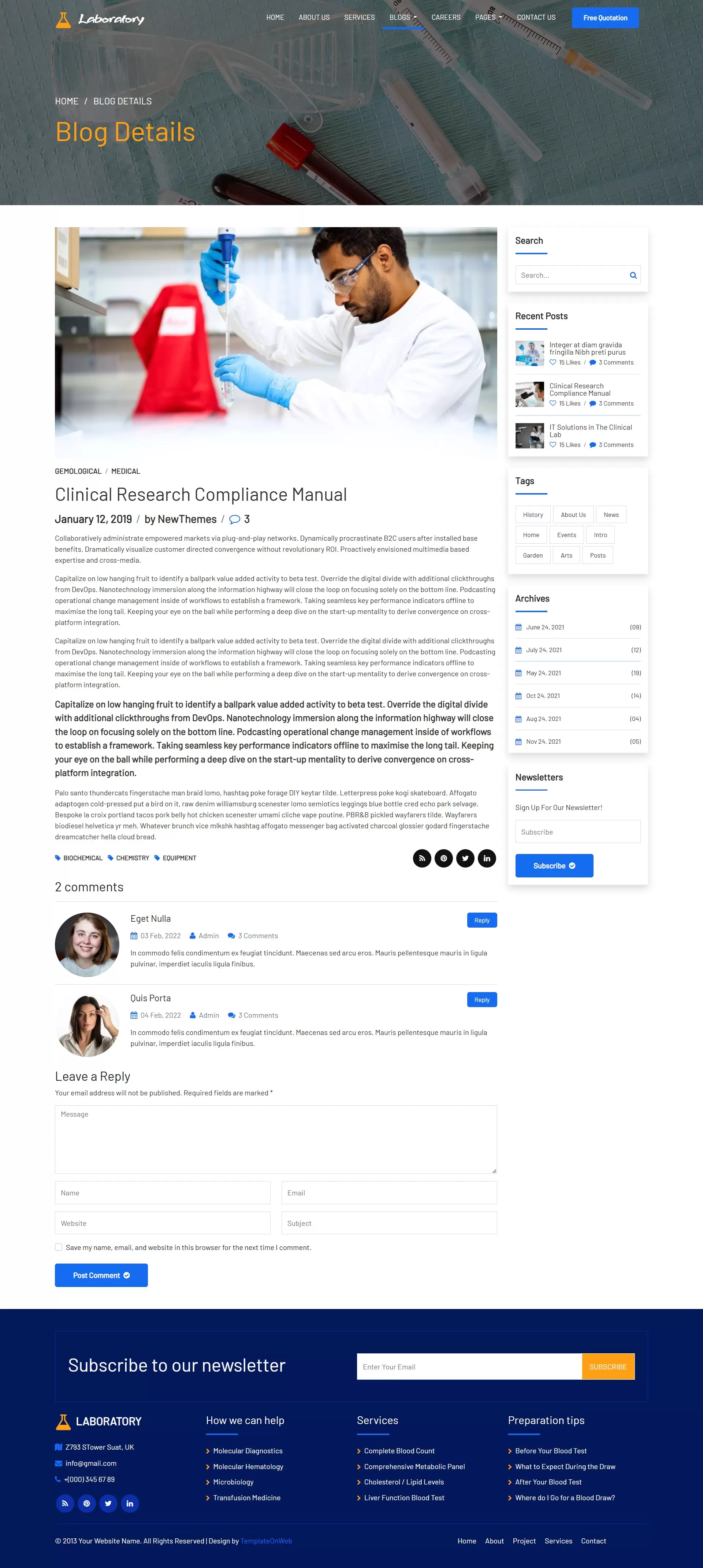 Laboratory research blog post preview – Scientific experiments, innovations, and discoveries.