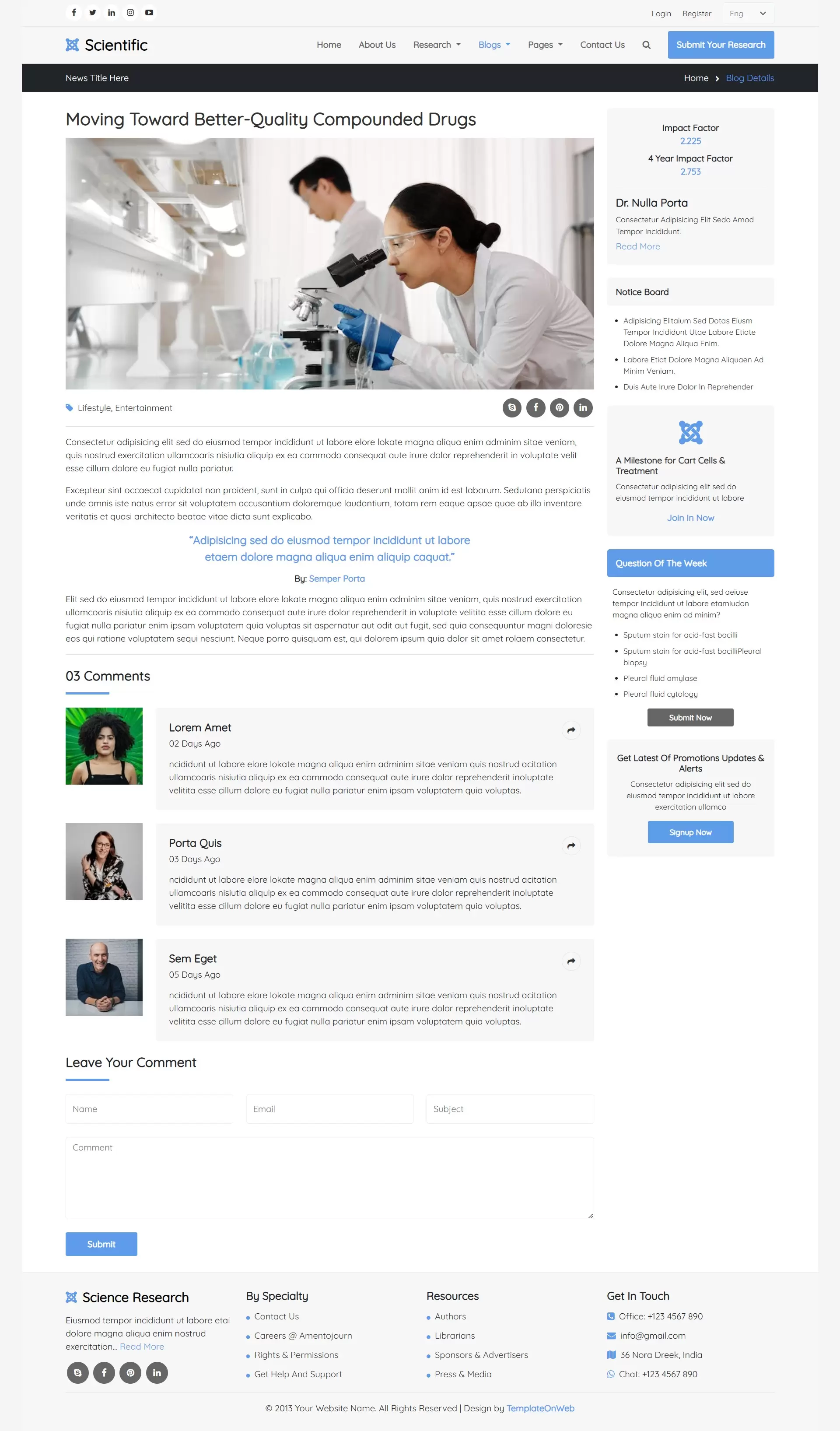 Detailed scientific study discussion and findings