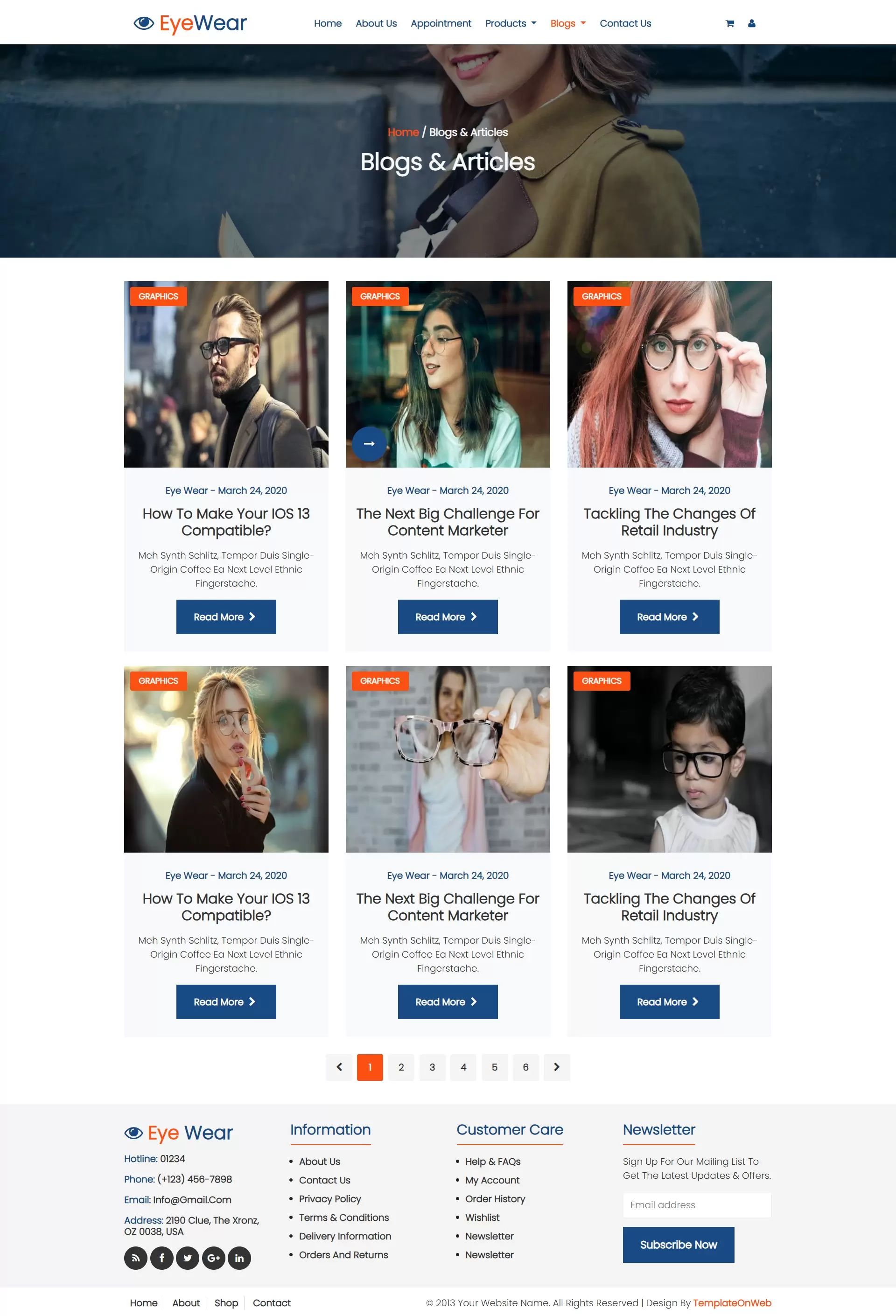 Blog Section – Provide eye health tips, fashion trends, and eyewear maintenance guides