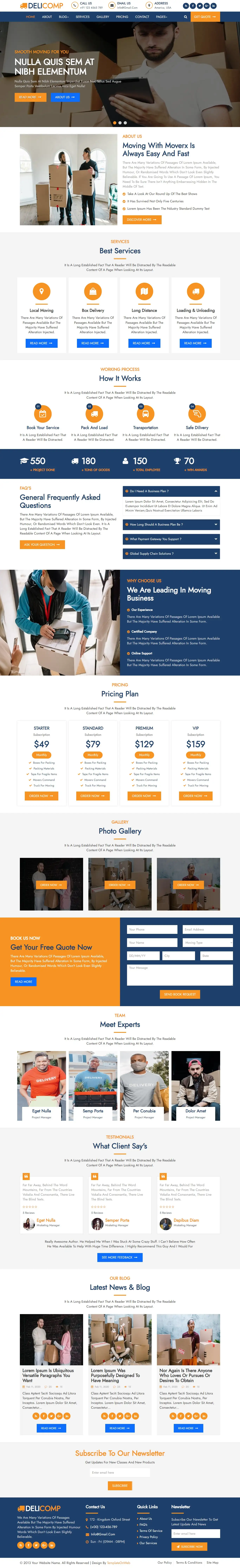 Company profile bootstrap template home page