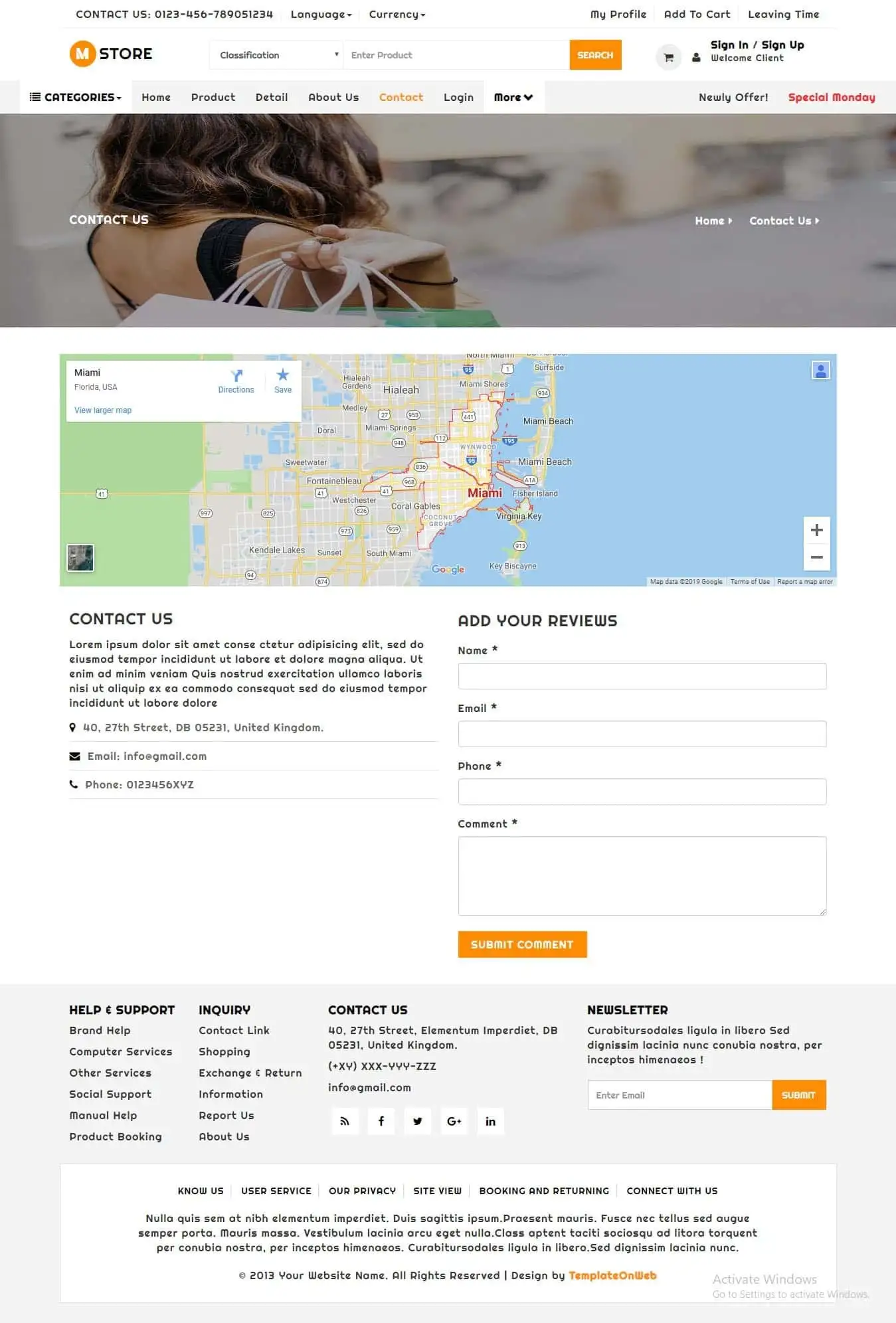 Responsive User Login html page