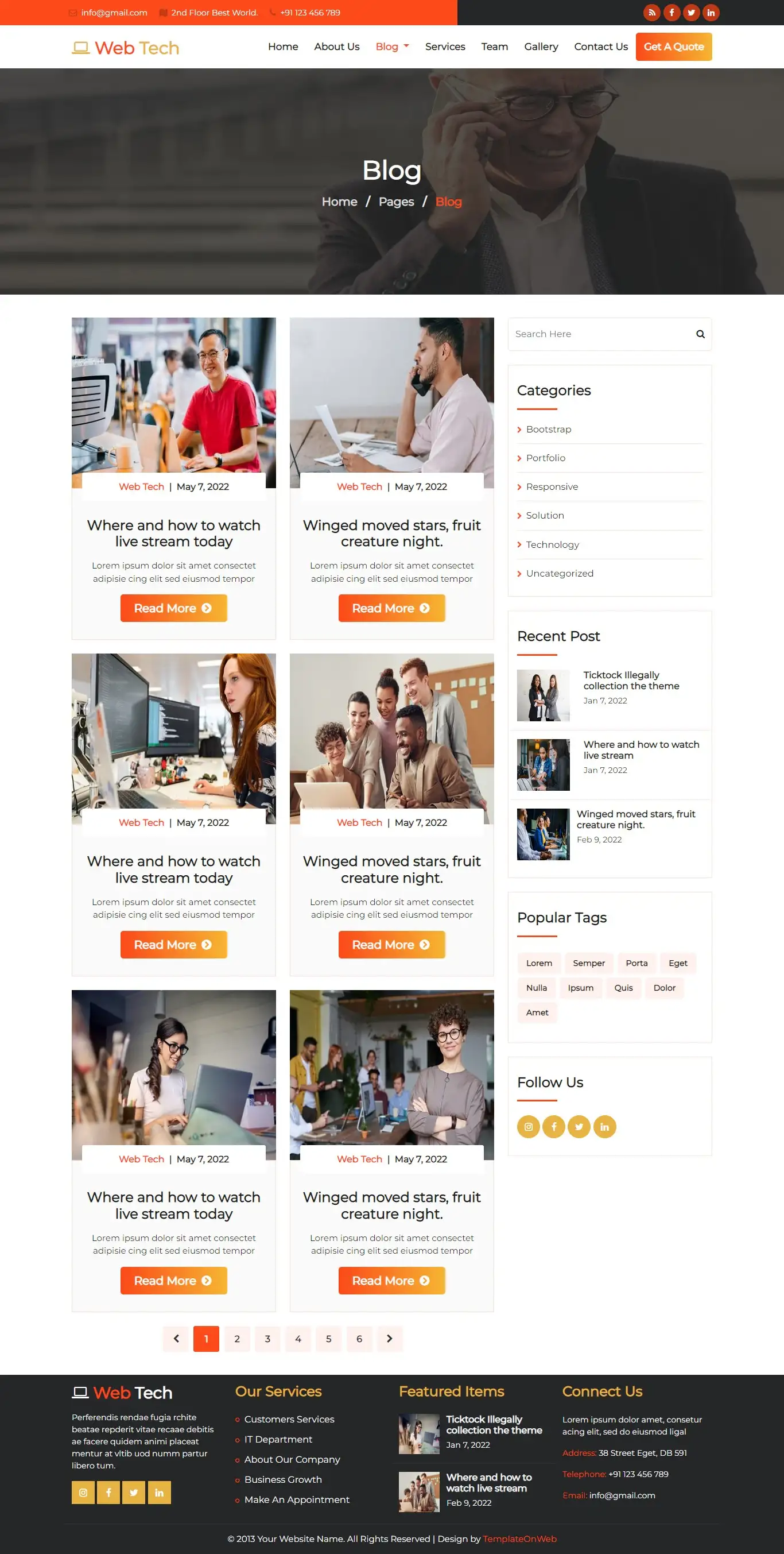Responsive software development blogs html