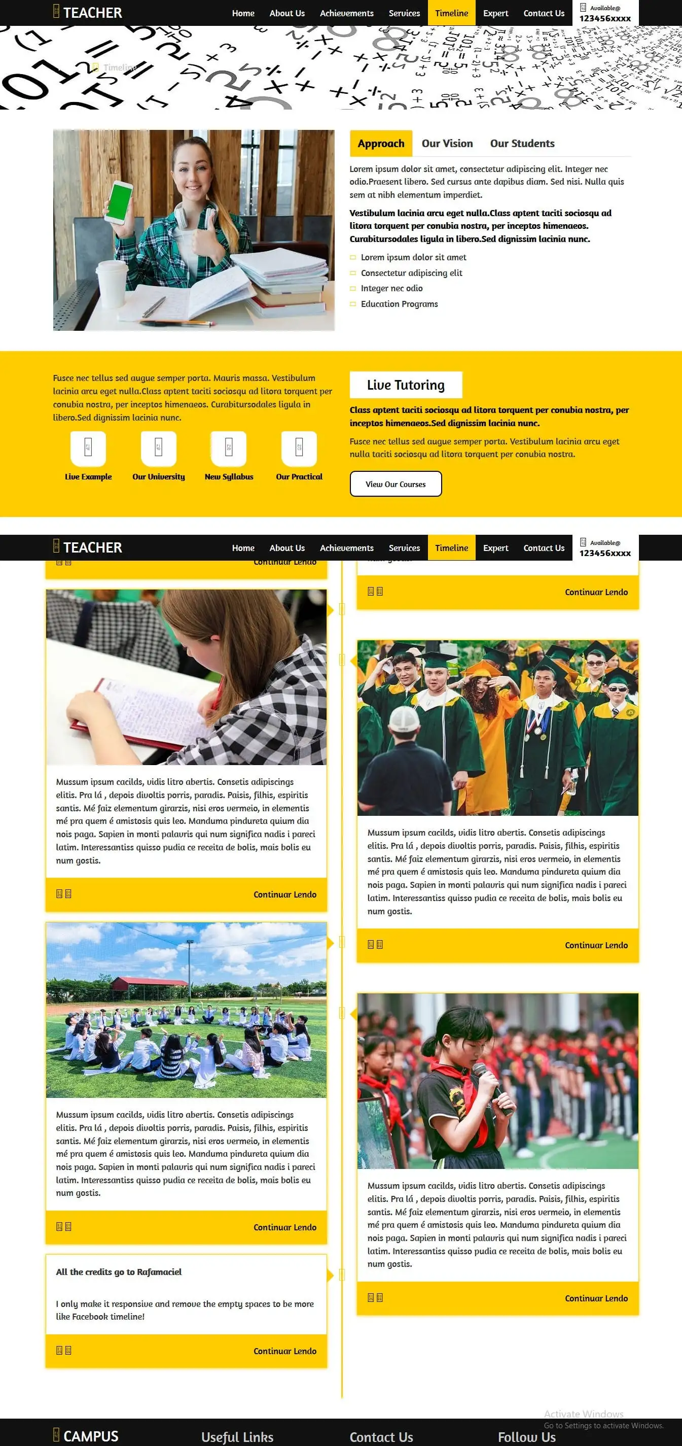 Online tutor teaching approach