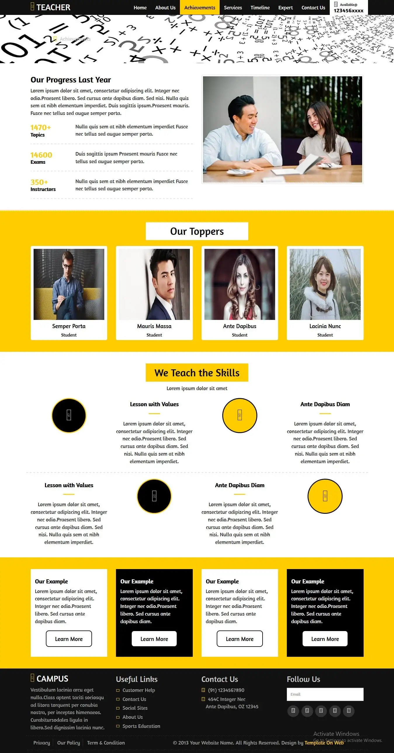 Responsive teacher training skills html