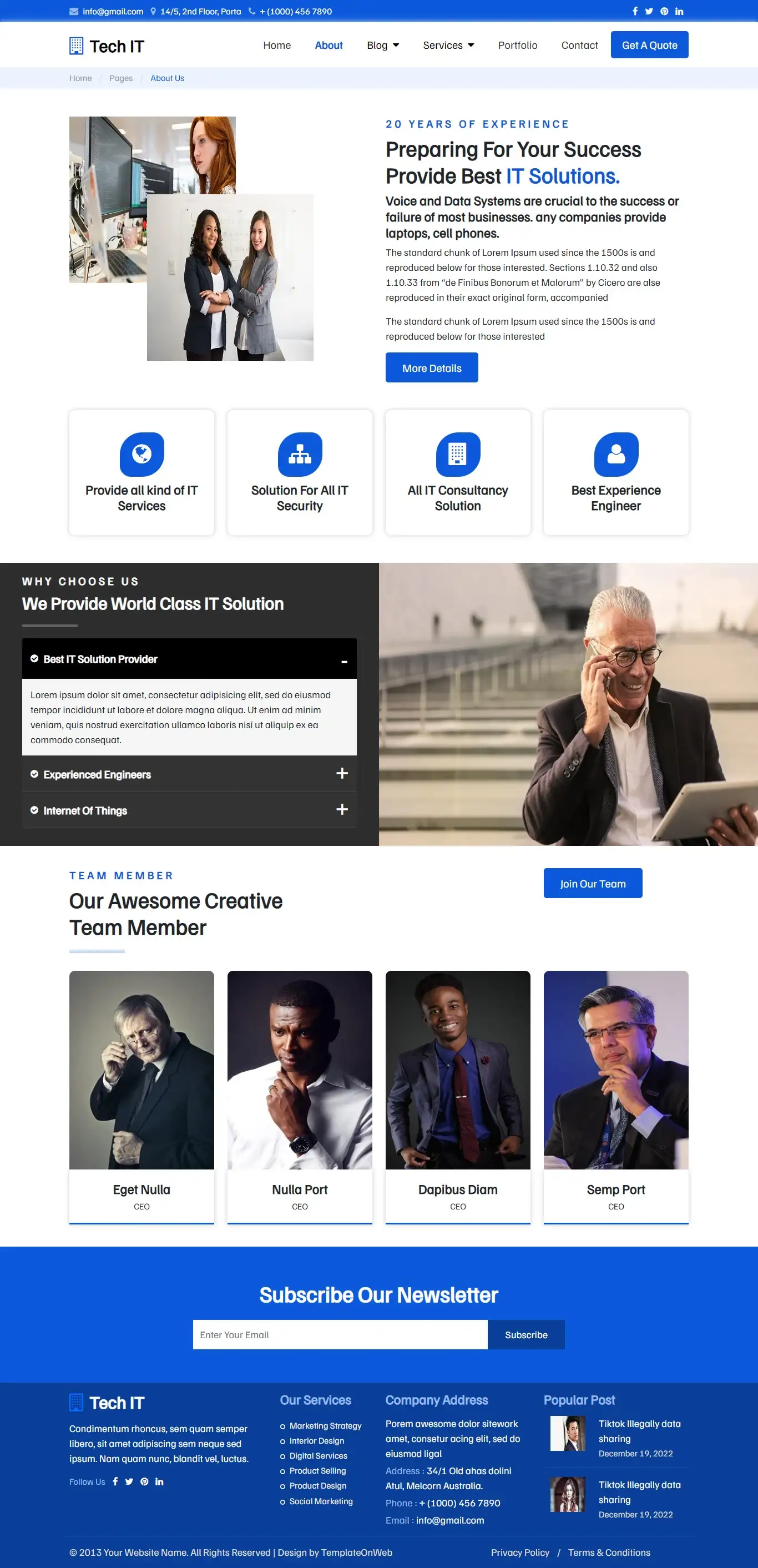 Small IT company about us