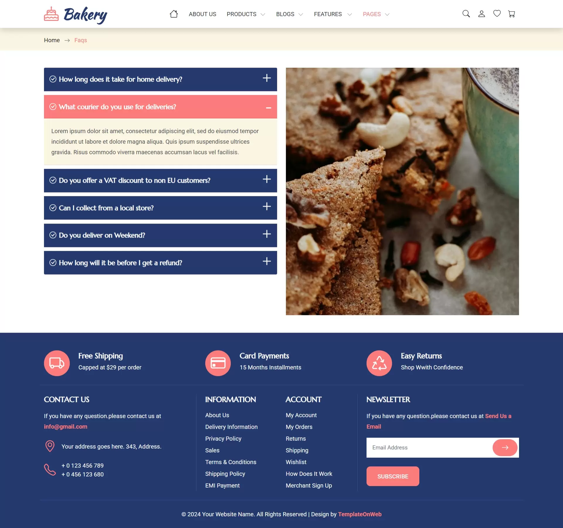 Frequently Asked Questions - Get Answers About Our Bakery Services