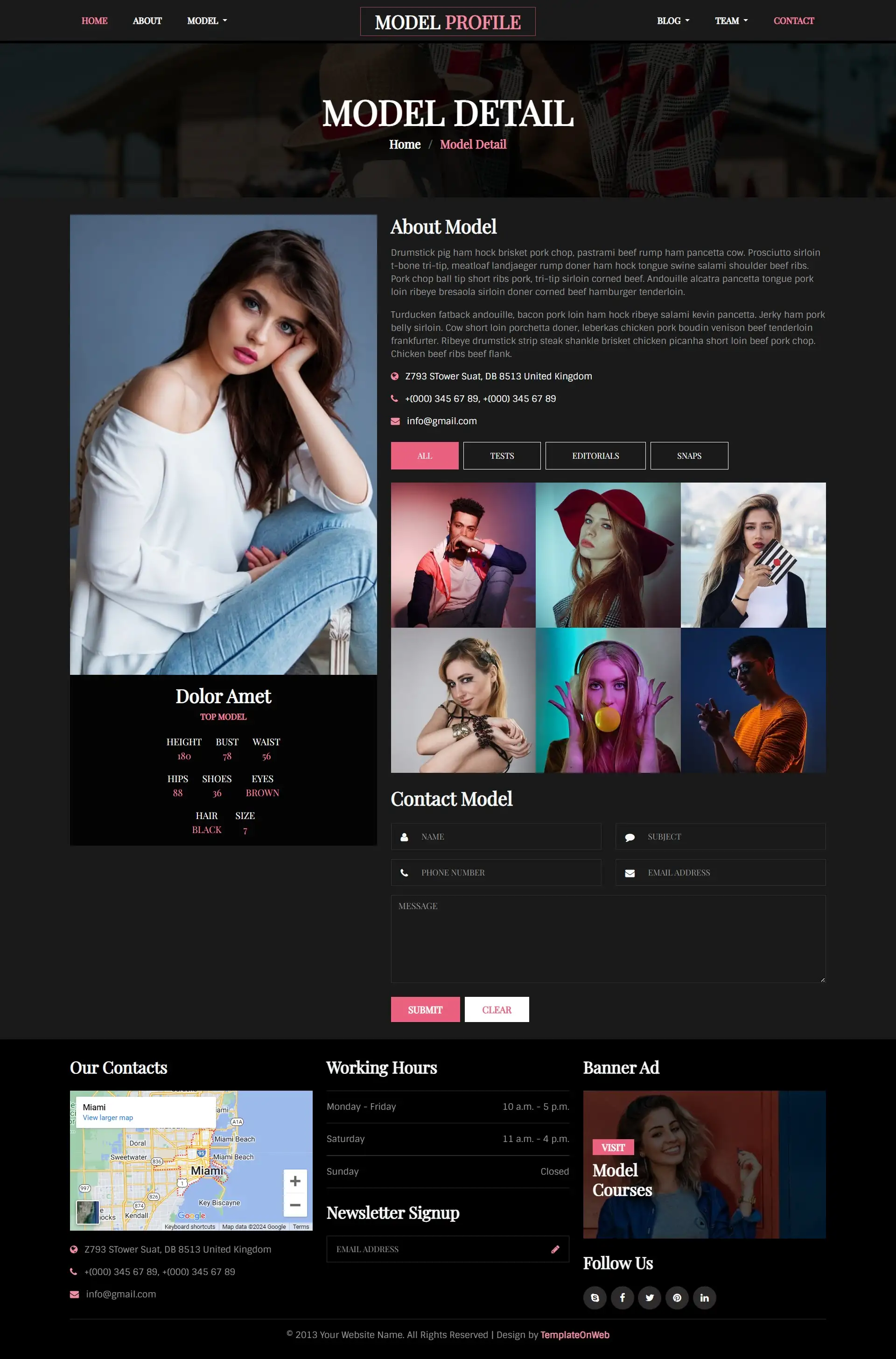 Modeling portfolio details