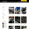 Auto repairing parts listing web page