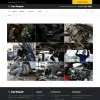 Repair shop work gallery page webdesign preview