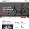 Home page with hero section to highlight featured bikes or ongoing promotions