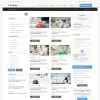 Blog & research articles listing in bootstrap framework grid