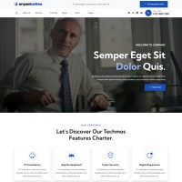 Website template for organization home page html preview