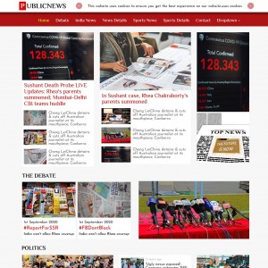 News paper website template responsive home