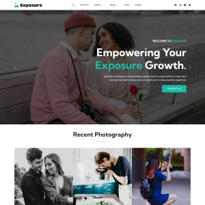 Photo Website Template - TemplateOnWeb