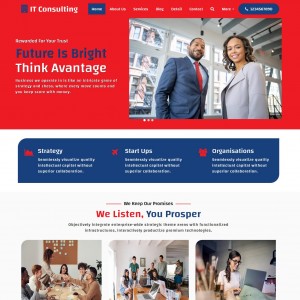 Information technology template home page