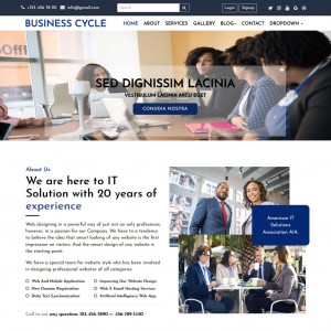 Business consulting website template home page
