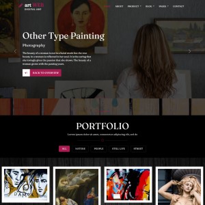 Painting company website template home page