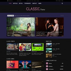 Blogging Website Bootstrap Home Page