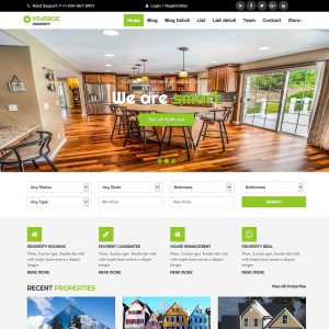 Real estate web template home page