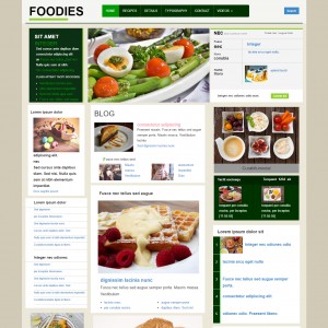 Recipe cookbook free bootstrap website template