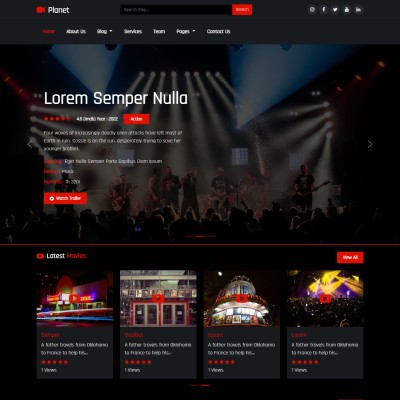 Gaming Website Template  Website template, Html website templates, Portal  website