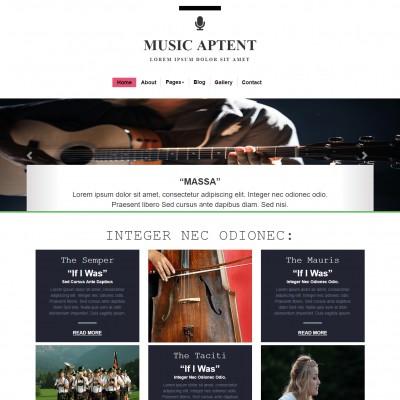 music bootstrap templates free download