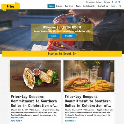 Brands food photo gallery responsive web design