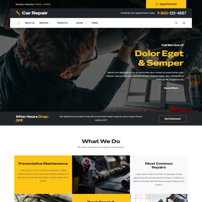 Home Page – Intro banner, key services, testimonials