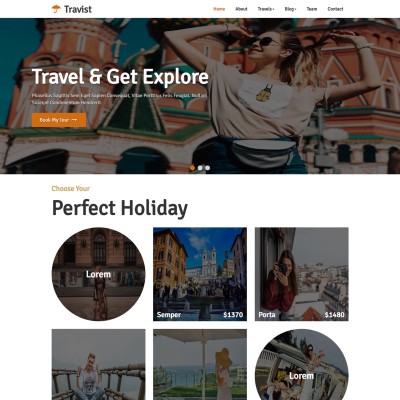 Tour guide responsive home html