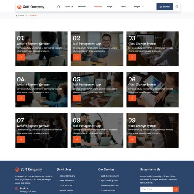 Projects, Case studies, Project outcomes, and Client feedback