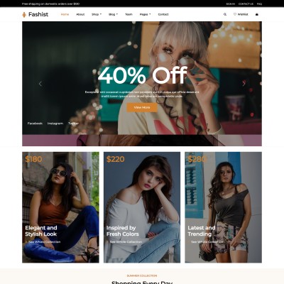 Fashion design bootstrap5 website template