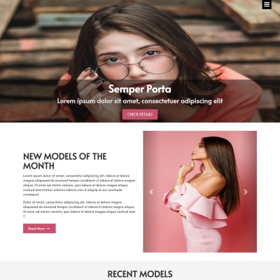 Fashion blog template free html