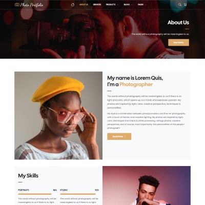 About us page to build trust and showcase your personality