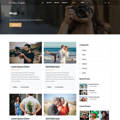 Share recent shoots, behind-the-scenes, or photography tips.