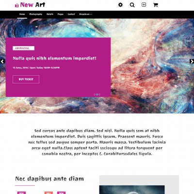 New art home responsive page