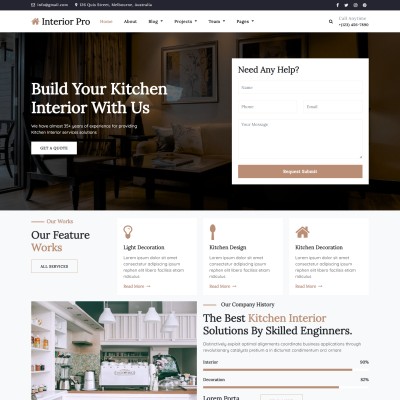 Furniture website template html free