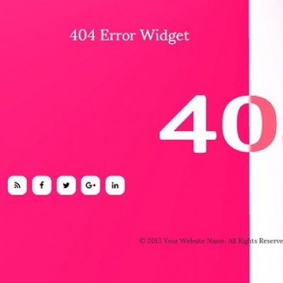 404 error page