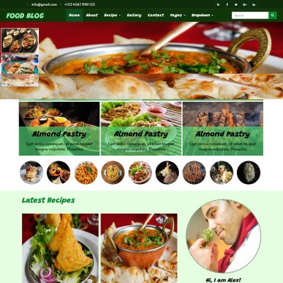 Chef website template home page