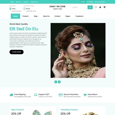 Jewelry Website Templates Jewellery