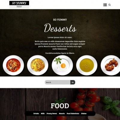 Food Website Template Home Page