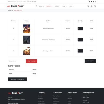 Shopping cart pages for seamless e-commerce functionality