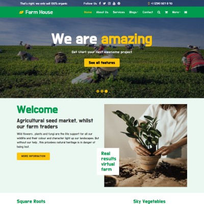 farm html website template free download