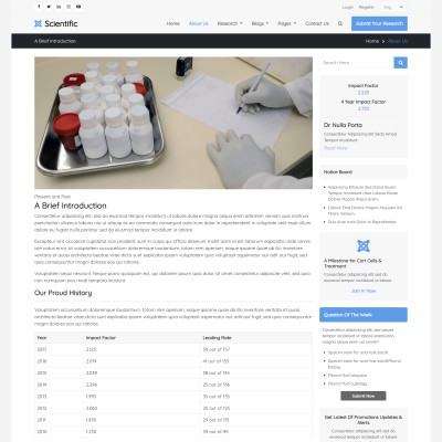 Introduction to the scientific research lab, mission, and objectives