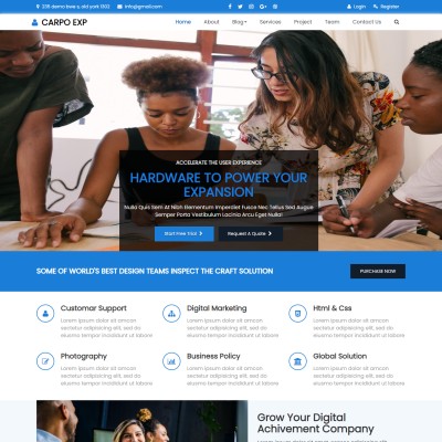 Bootstrap business template free html