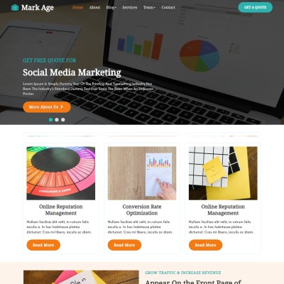 Small business website template bootstrap