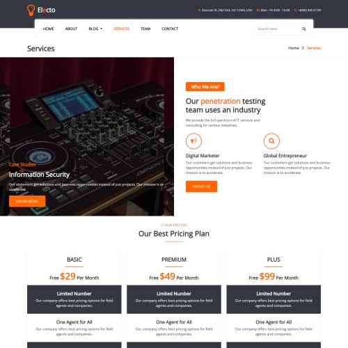 Electrical items repair services in bootstrap5