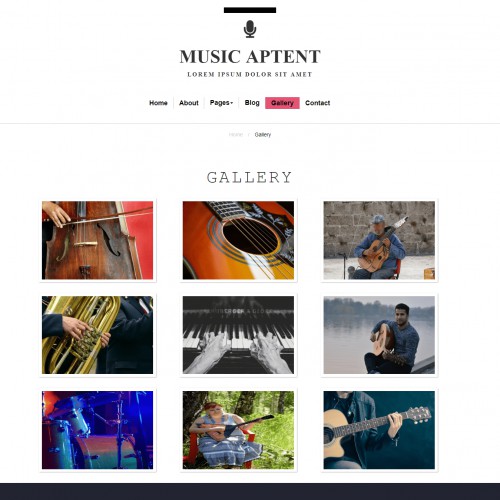 Gallery responsive bootstrap page