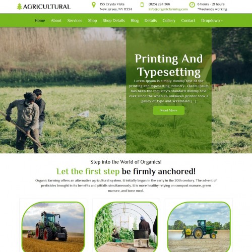 Agriculture Website Templates Free Download